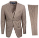 Mens Stacy Adams Suits - Designer Suit - 3 Piece Suit - Vested Suit - Flat Front Pant- Modern Fit Suits Tan Suit