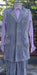 Unique Vest With Wide Leg Pants - Pleated Pants - Silver