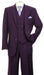Modern Fit Wool Feel Two Button Jacket with Suit Purple