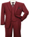 Modern Fit Wool Feel Two Button Jacket with Suit Burgundy