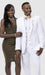 Mens Two Button Peak Lapel Suit White