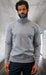 Mens Sweater Grey and Cashmere Fabric