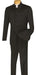 Wedding Groom Suit - Prom Tuxedo Suit - No Collar Weddig Tuxedo - Black