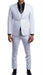 Mens White 3 Piece 2 Button Ultra Slim Fit Suit