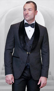 Groom Suit - Black Wedding Tuxedo