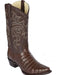Mens Los Altos Caiman Belly Snip Toe Boot Brown