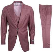 Stacy Adams Suit Mens 3 Piece Vested Suit Salmon Wedding