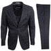 Stacy Adams Mens Gray Windowpane Suit 3 Piece