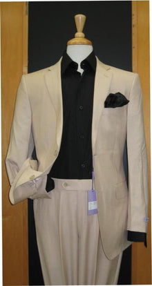 Mens Lightweight Suit - Summer Dress Suit - Flax
