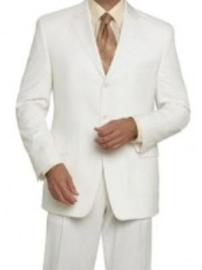 Mens Lightweight Suit - Summer Dress Suits - Off-White