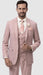Men’s Mauve Rose Gold Light Pink 3 Piece Wedding Suit, Formal Vested Groom Prom Suit Set