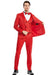 Polka Dot Suit - Polka Dot Blazer - Prom Suit - Stage Vested Suit Red