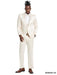 Mens Champagne Shiny Suit - Flashy Sateen Suit With Bowtie - Wedding Suit Slim Fit