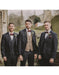 Groomsmen Tweed Suit - Black Herringbone Western Suit