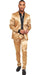 Gold Shiny Suit - Flashy Sateen Suit - Bright Color