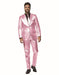 Shiny Metallic Party Pink Suit