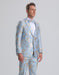 Paisley Suits - Wedding Tuxedo - Groom Blue ~ Gold Suit + Matching Bowtie