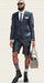 Cotton Fabric Charcoal Gray Suit - Mens Suits With Shorts - Summer Suit