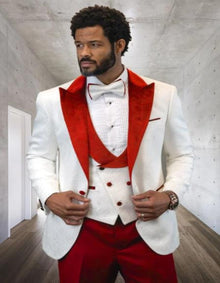 Red and White Suit for Wedding for Every Occasion
