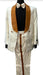 White and Ivory and Rust Tuxedo Suit - Prom Suit - Prom Wedding Suit