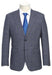 Real Suits - Business Suit By Designer Brand - Gray with Blue Windowpane