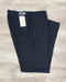 Linen Flat Front Pants Black