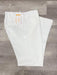 Linen Flat Front Pants White