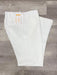 Linen Flat Front Pants White