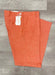 Linen Flat Front Pants Tangy Orange