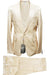 Rossiman Suit - Sateen Suit - Cream Shiny Suit