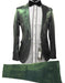 Rossiman Suit - Sateen Suit - Green Shiny Suit