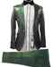 Rossiman Suit - Sateen Suit - Green Shiny Suit
