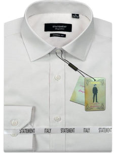 SKU#JA61729 Mens Outlet Long Sleeve 100% Cotton Shirt - Off-White