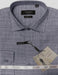 Mens Long Sleeve 100% Cotton Shirt - Light Texture - Charcoal