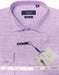 Mens Long Sleeve 100% Cotton Shirt - Light Texture - Lavender