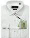 Mens Long Sleeve 100% Cotton Shirt - French Cuff - White