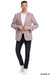 Wool Sport Coat - Plaid Blazer - Windowpane Blazer - Rose