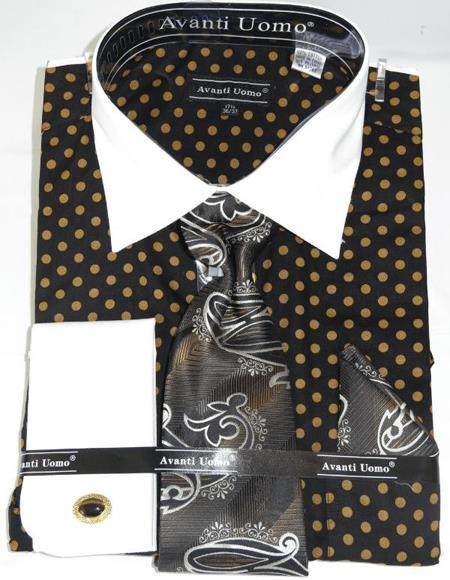 polka dot dress shirt with tie The Men's Fashion Trend of Polka Dotted and Patterned Ties Paul Malone
