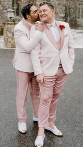 Rose Gold Suit - Pink Suit - Slim Fit