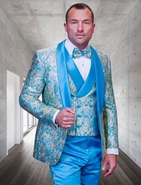 Aqua Tuxedo — Now in Stock at MensUSA - Main Image