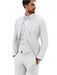 3 Piece Linen Suit - White Mens Suit - Vested summer Suit