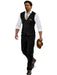Groomsmen Summer Beach Prom Black Vest and Pants Set