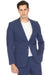 Mens Slim Fit Two Button Navy Seersucker Suit