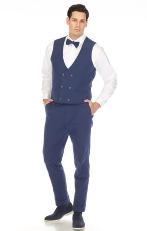 Blue Seersucker Pants