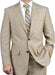 Beige Big and Tall Linen Suit