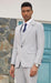 Stacy Adams Mens Pinstripe Suit Tan