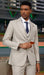 Stacy Adams Mens Suit Tan Linen Texture