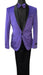 Retro Paris Purple Velvet Slim Fit Jacket