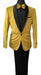 Retro Paris Yellow Velvet Slim Fit Jacket