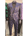 Retro Paris Fancy Blue Suit